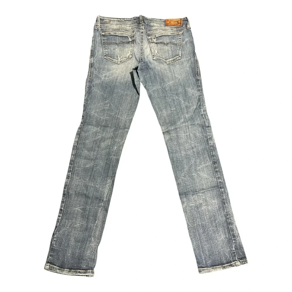 Diesel Jeans Mens 31 Blue Grupee Super Slim-Skinny Low‎ Waist Stretch Wash 0661S